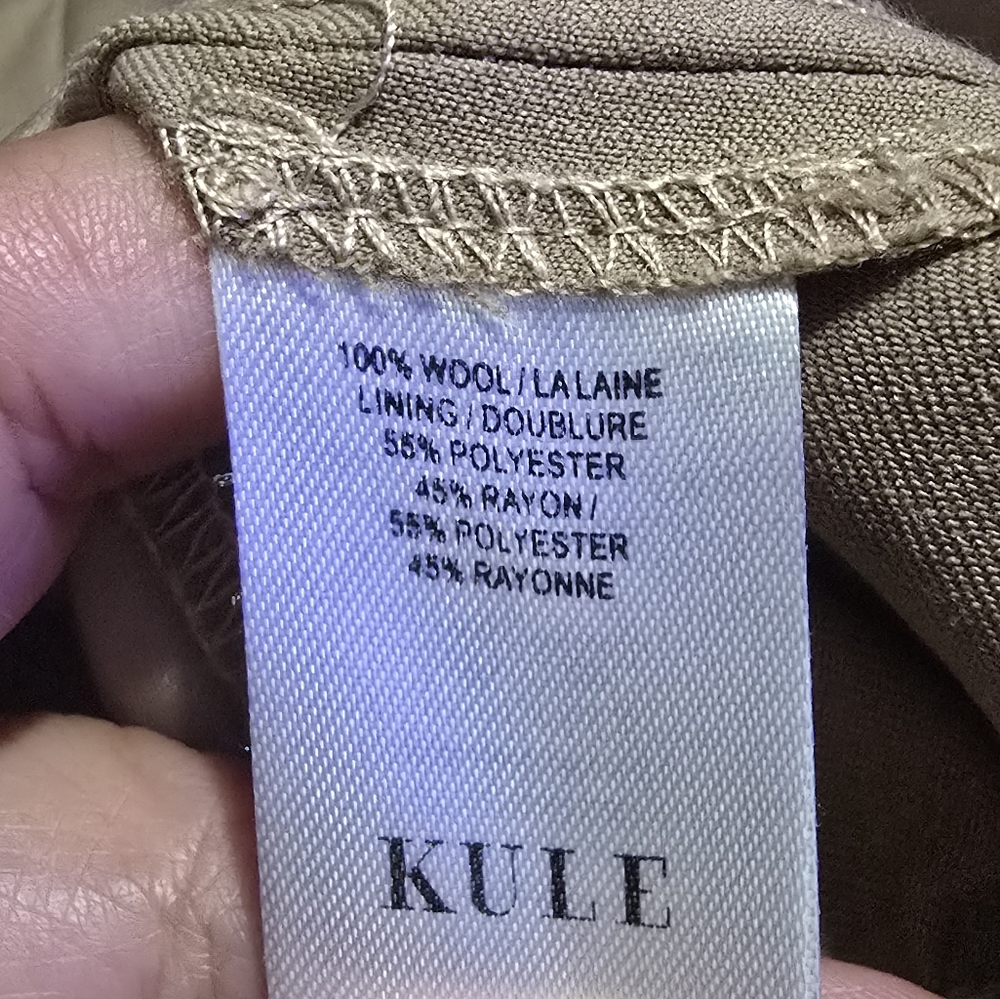 EUC Kule Francis Wool Pull On Trousers Tan‎ Size S - Picture 7 of 11